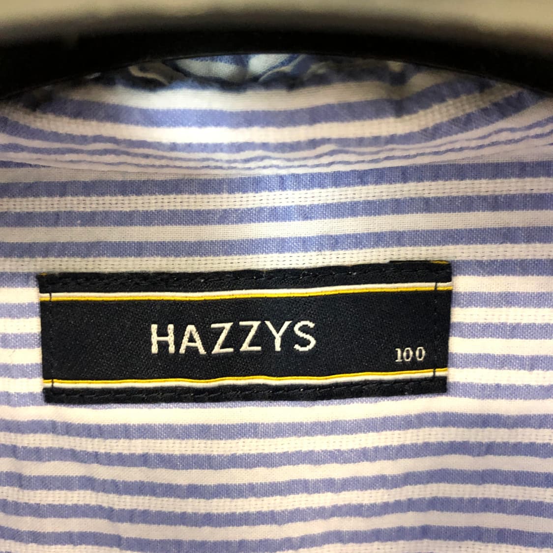 헤지스 시어서커 자수로고 반팔셔츠 100 상품이미지5