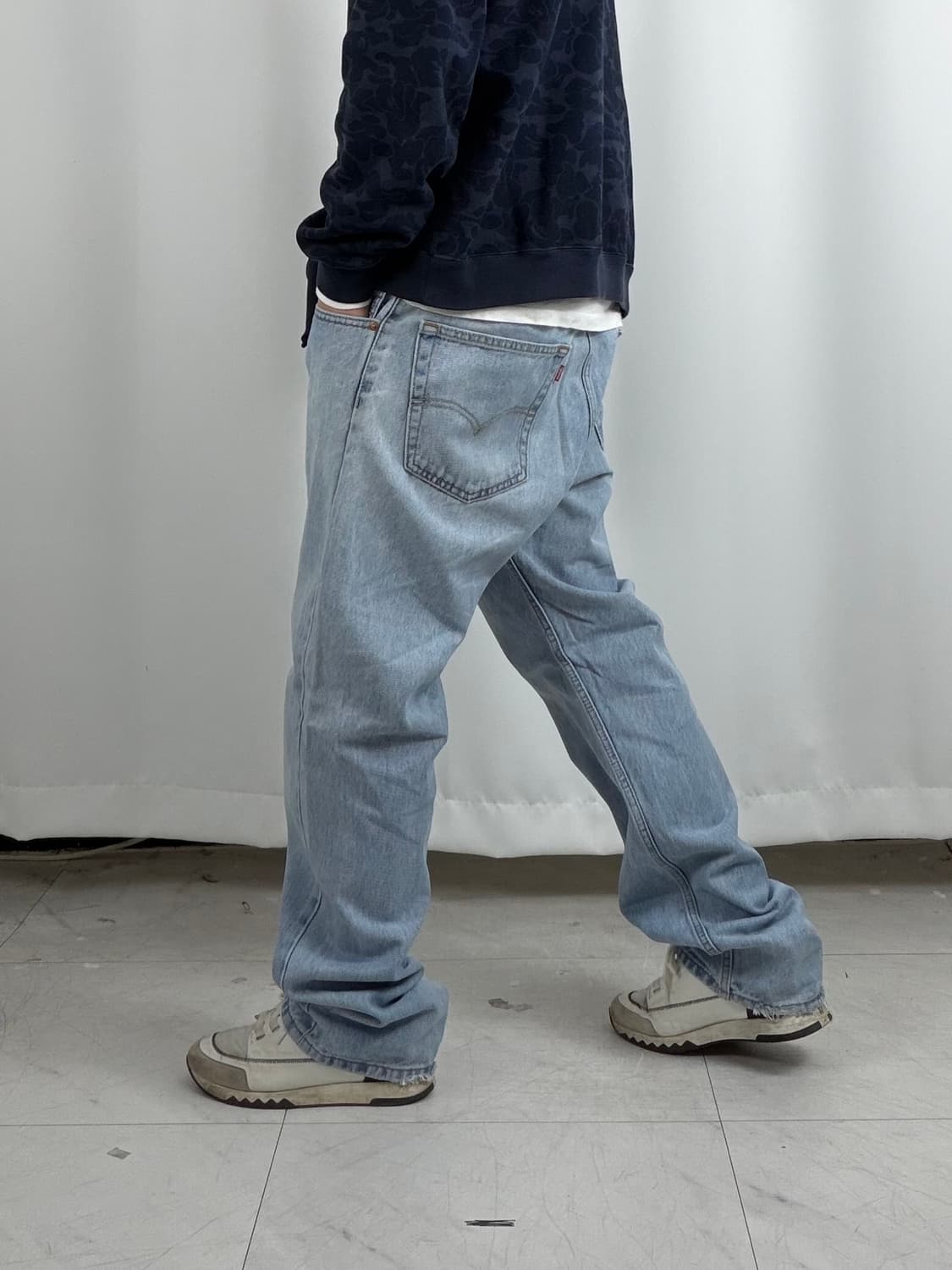 a215) 36 리바이스 505 연청 상품이미지3