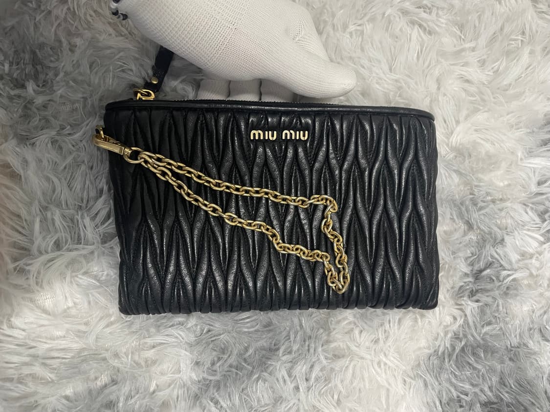 미우미우 마테라쎄 파우치 클러치 백 [os] 상품이미지5