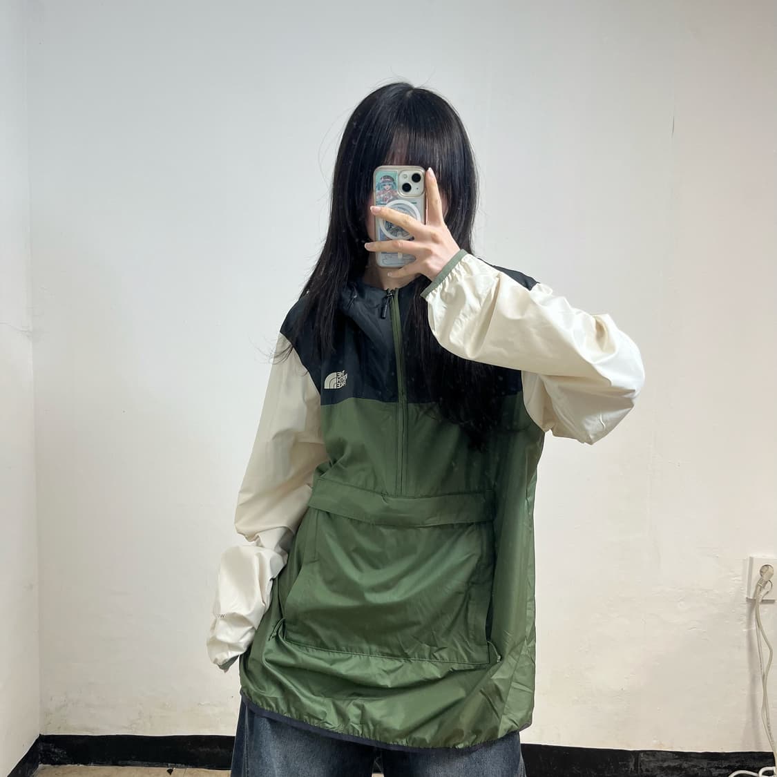 The North Face khaki anorak 상품이미지1