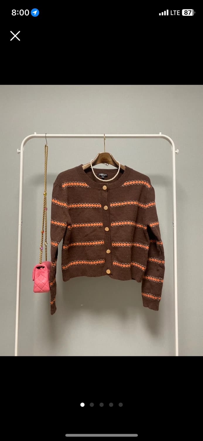 Shein 가디건 브라운 상품이미지1