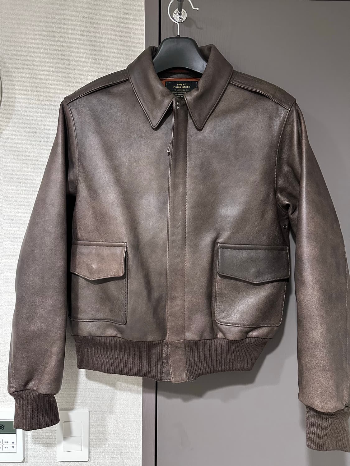 페라라코리아 페라라 코리아   A2 A-2 양가죽 자켓 다크 브라운 L 상품이미지1