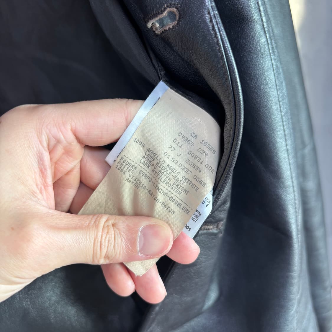 엠포리오 아르마니 레더 블레이져 자켓 상품이미지3