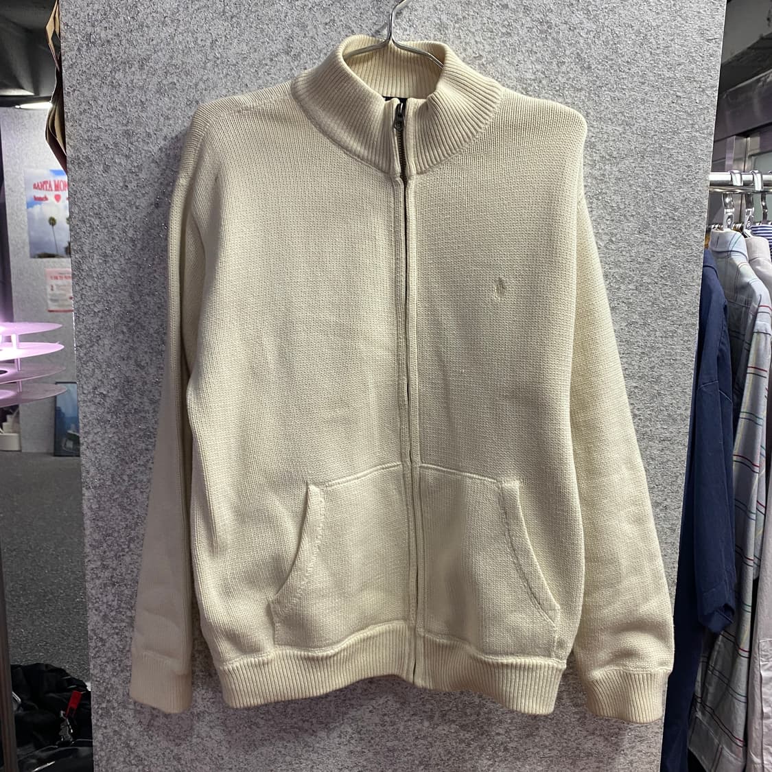 폴로 랄프로렌 베이지포니 니트 집업 B4201 상품이미지2