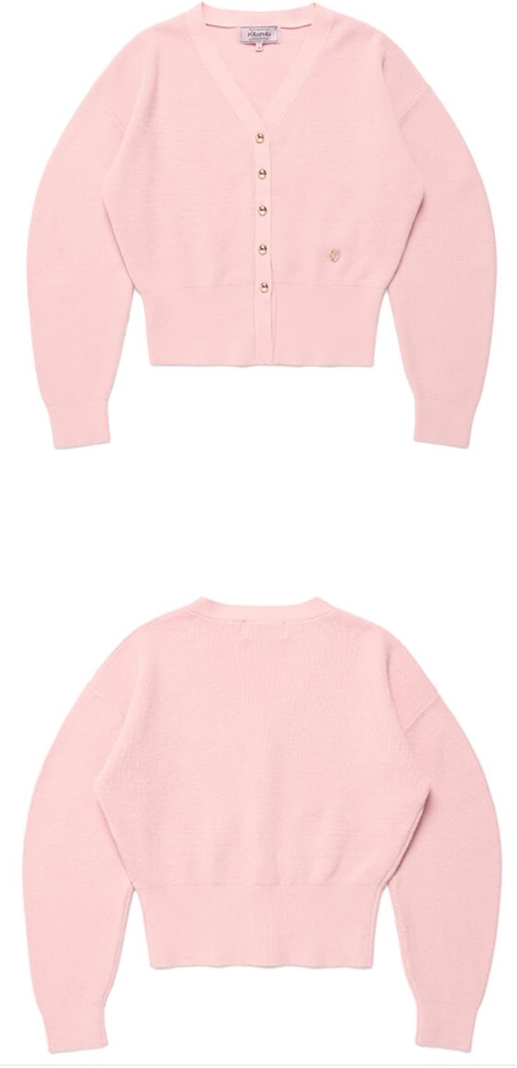 로라로라 VOLUME SLEEVE CARDIGAN BABYPINK 상품이미지4
