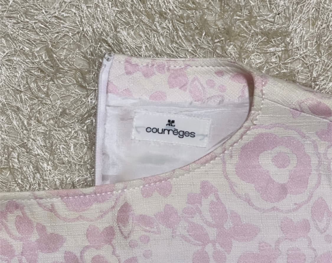 Courreges 꾸레쥬 핑크 원피스 드레스 상품이미지3