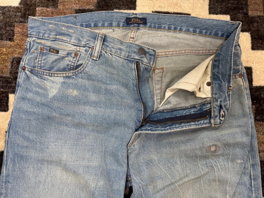폴로 랄프로렌 디스트레스드 리페어 데님 34/30 상품이미지3