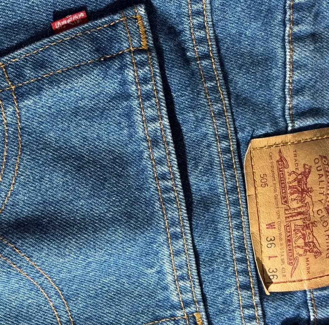 빈티지 리바이스 505 USA 메이드 95년 생산 상품이미지5