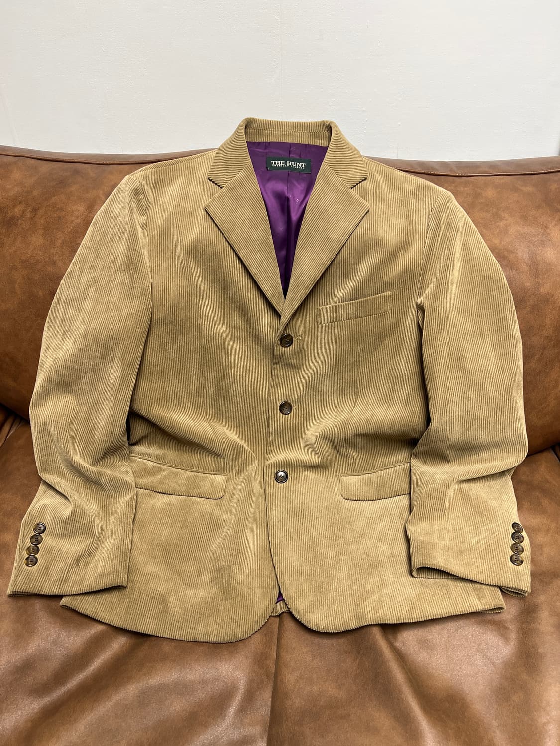 [M] 더헌트 코듀로이 빈티지 블레이저 베이지 상품이미지1