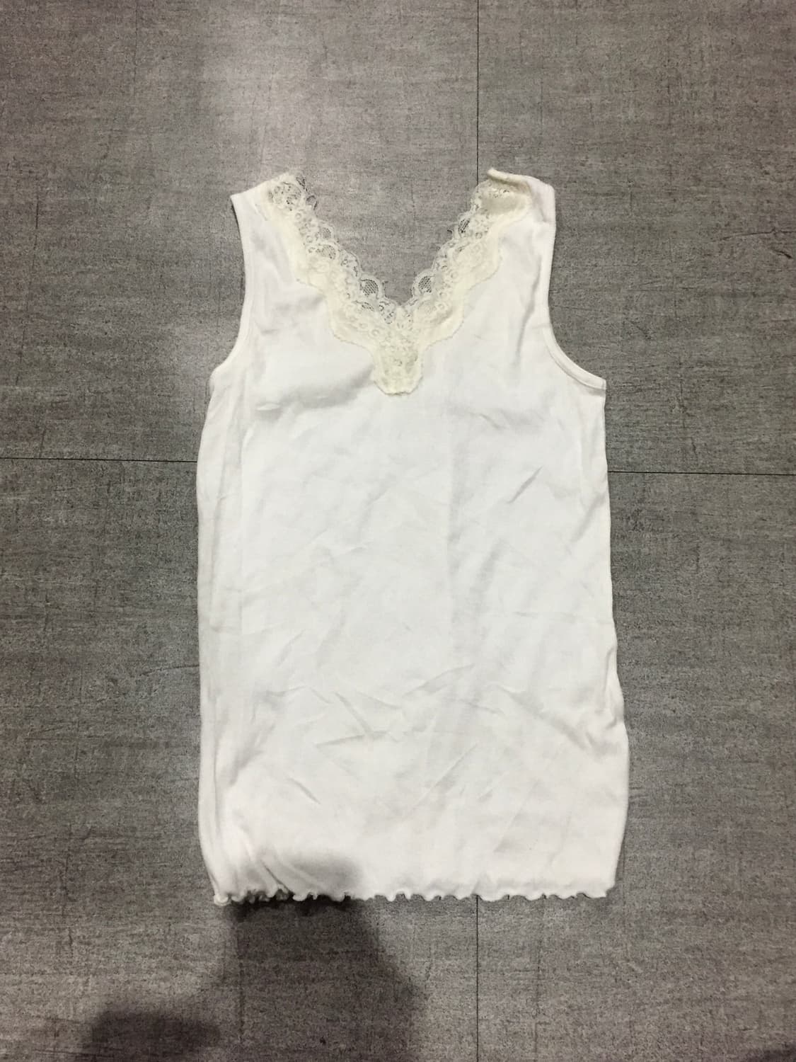 일본빈티지 하구미모리걸 달천깔페어리 레이스 슬리브리스나시탑 상품이미지1