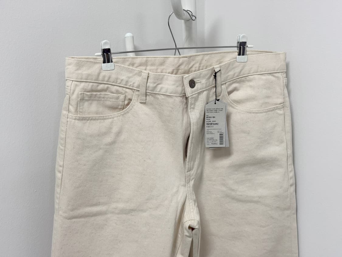 [32~33] 무인양품 LABO 테이퍼드진 에크루 데님 청바지 상품이미지7