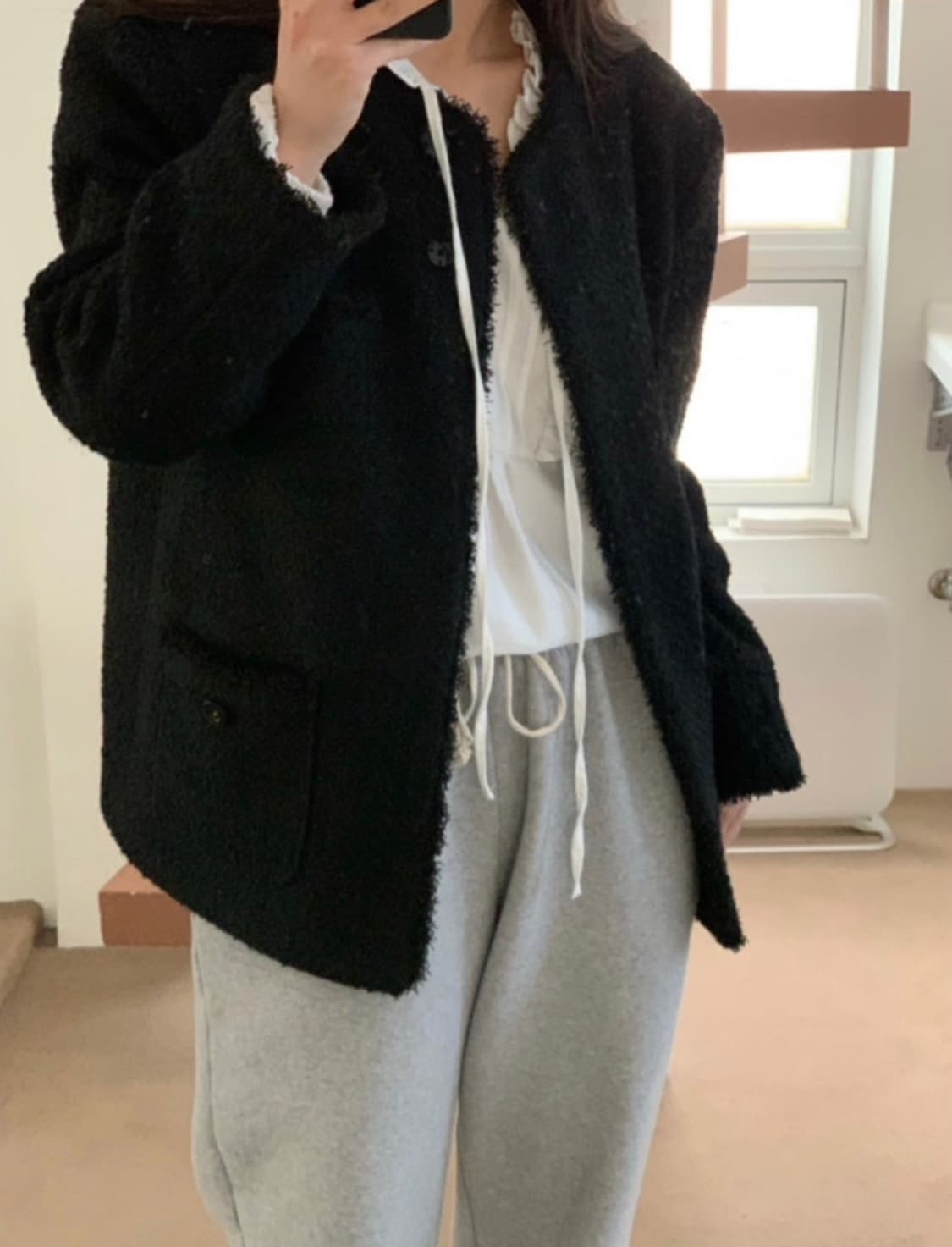 위드아웃썸머 페퍼트위드 블랙 상품이미지3