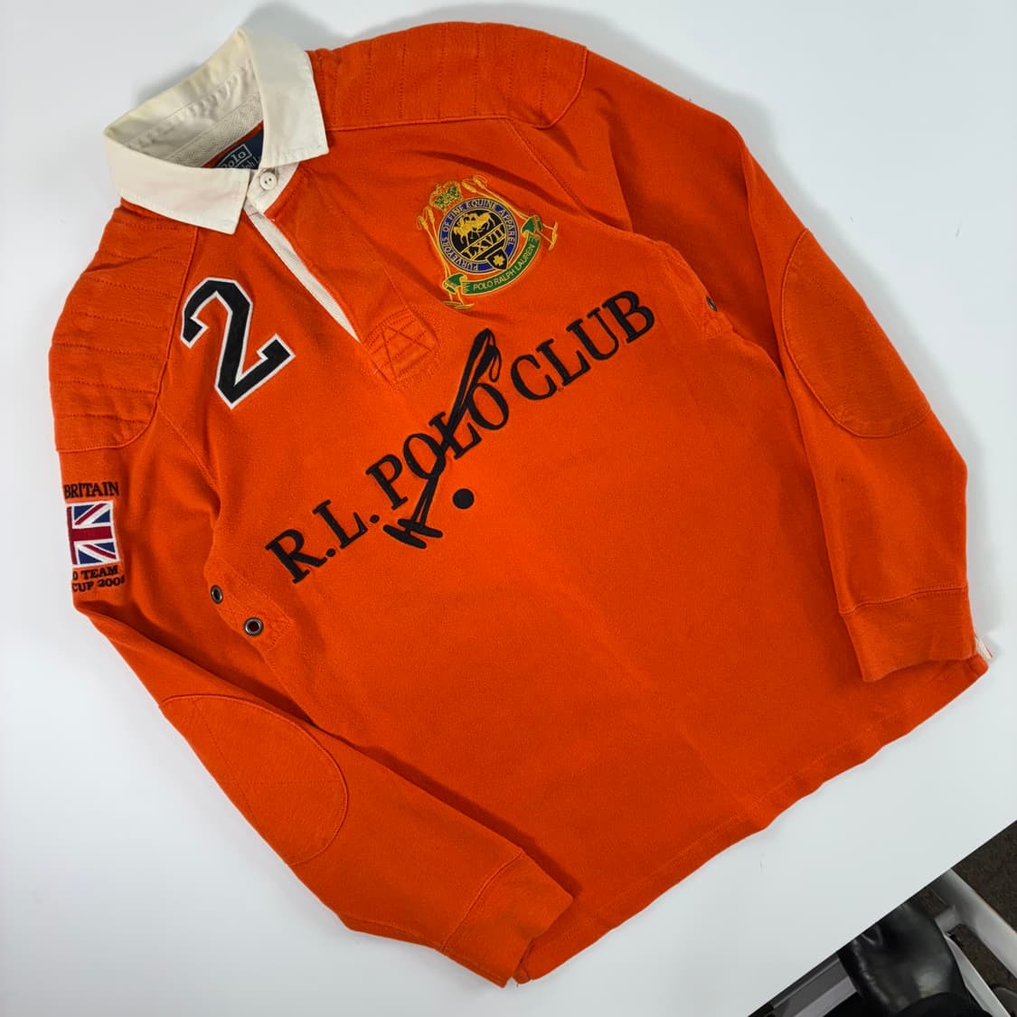Polo 폴로 랄프로렌 오렌지 클럽맨 아카이브 럭비티 상품이미지2