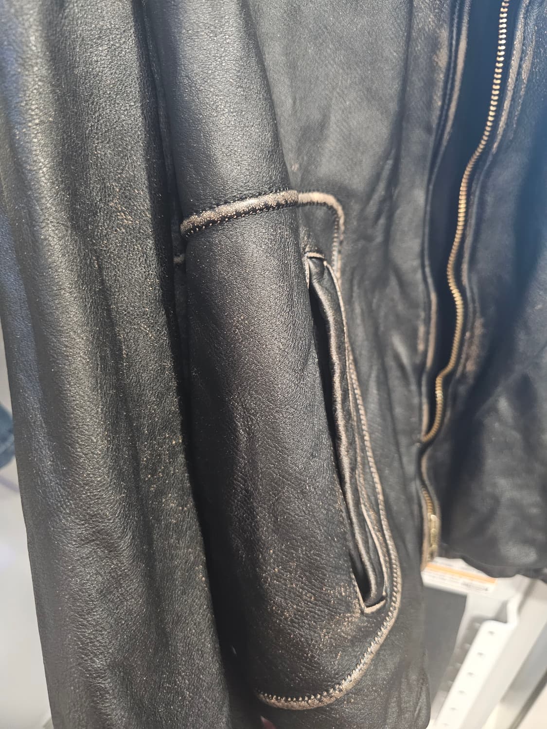 [3] 오토매틱포더피플 파이핑레더 자켓 MK2 PIPING LEATHER 상품이미지6