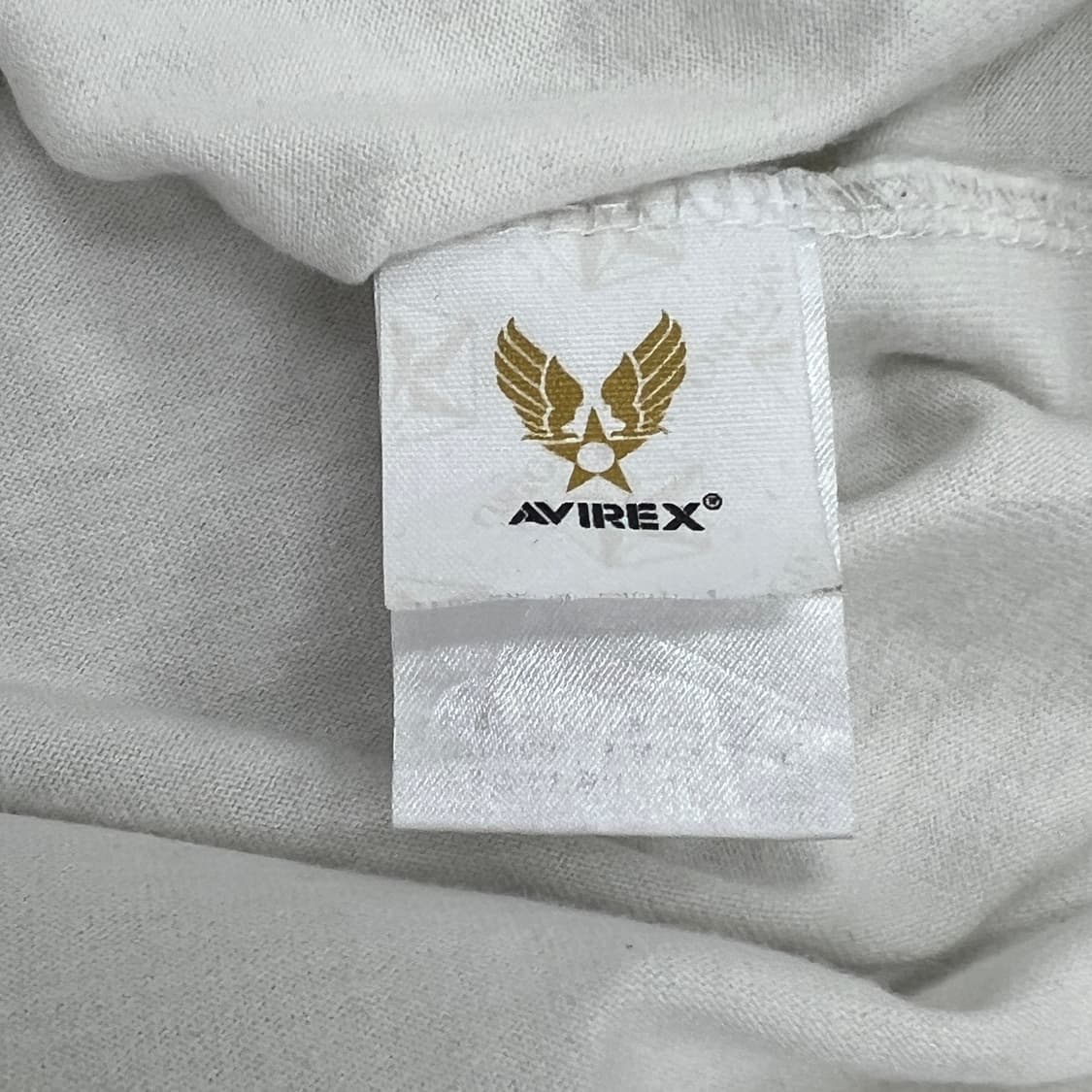 Avirex 아비렉스 화이트 헨리넥 반팔 티셔츠 L 상품이미지9