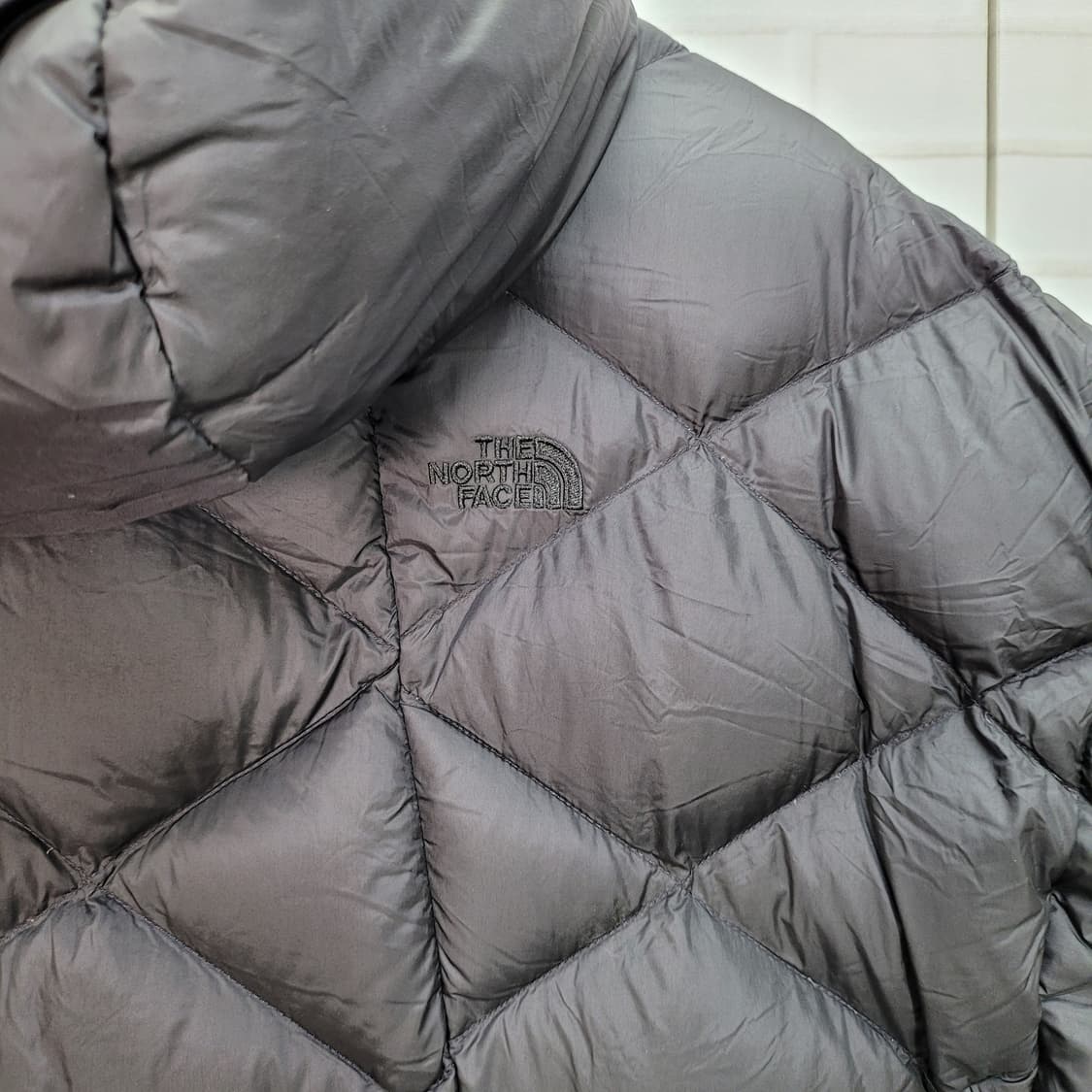 노스페이스 550필 구스다운 파노던 케이프릿 숏 패딩 자켓 L사이즈 상품이미지8
