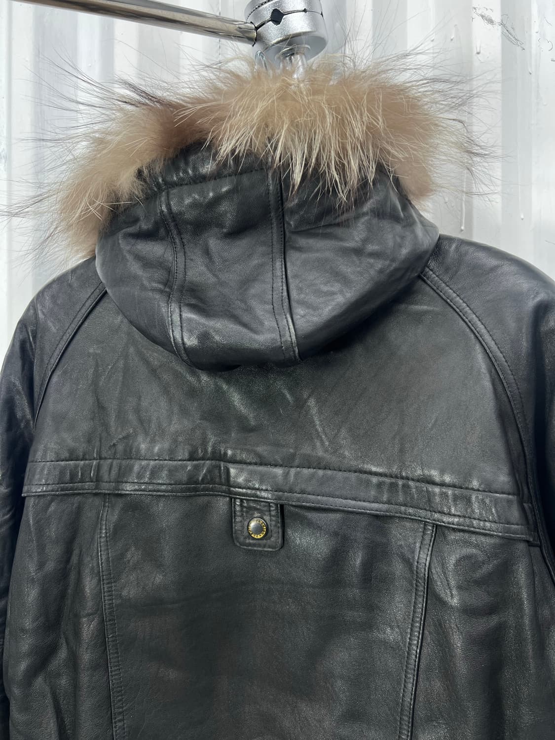 Genuine Leather fur bomber 상품이미지4