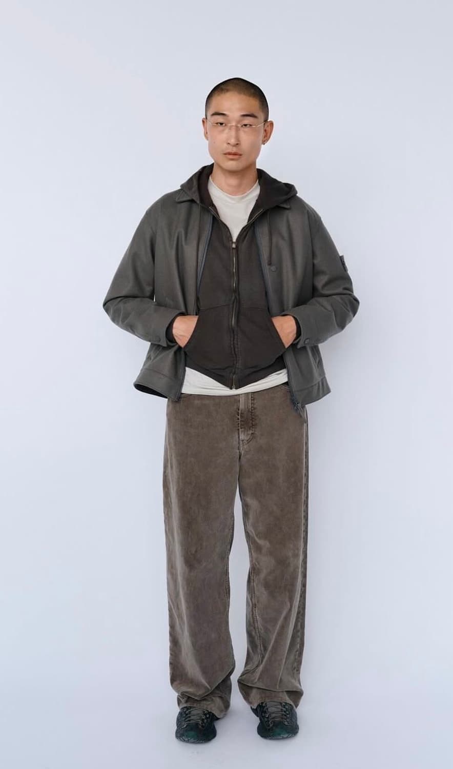 [36] 칼하트 카펜터 팬츠 싱글니 그레이쉬 브라운 상품이미지8