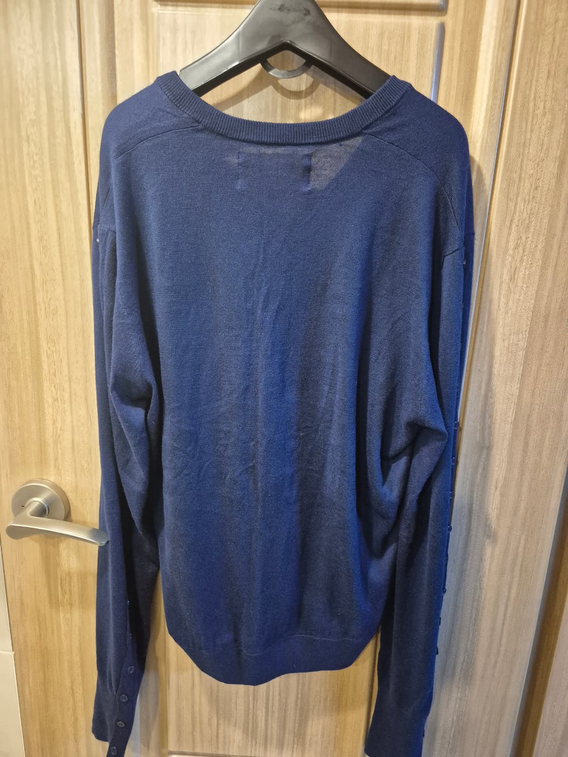 PLZPROJECT V넥 니트 네이비 상품이미지4