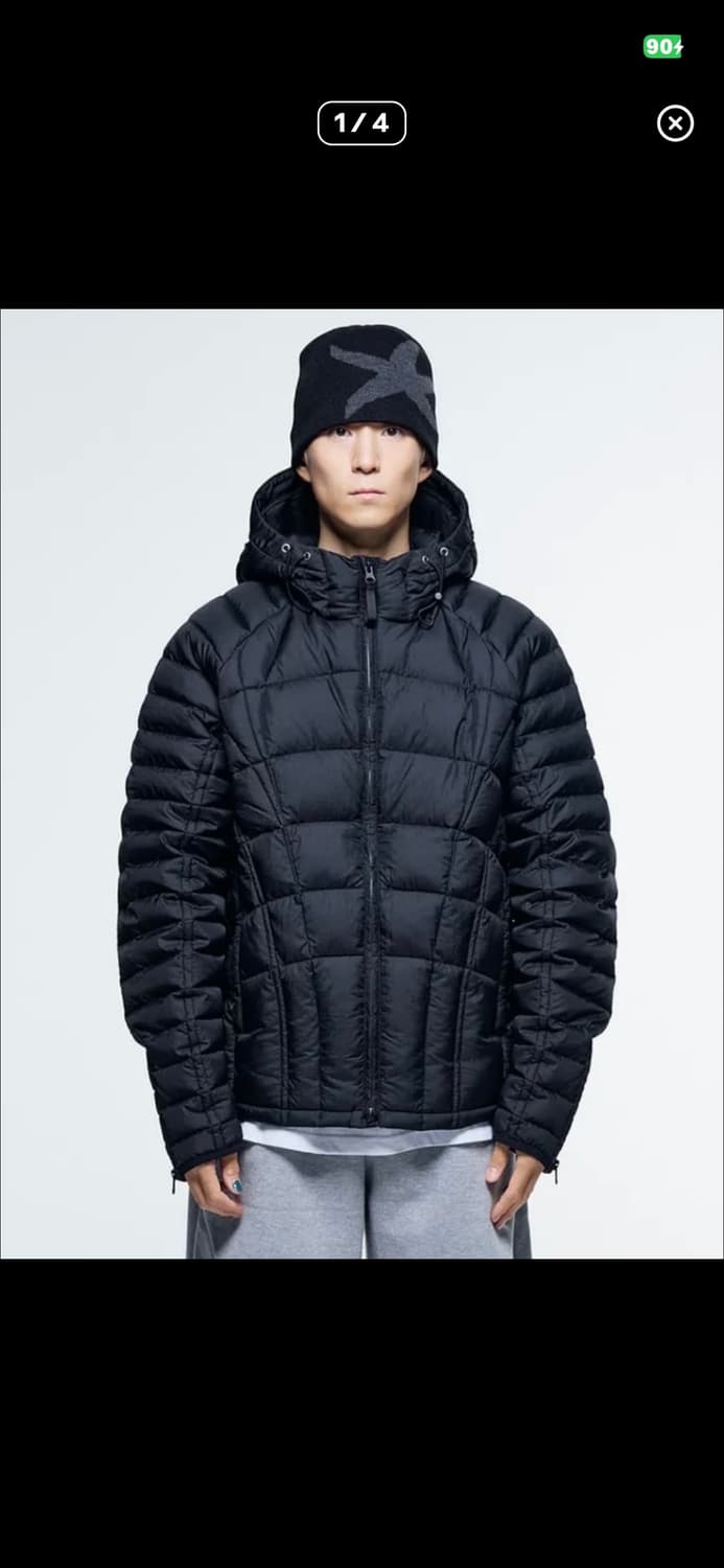 더콜디스트모먼트 경량패딩 블랙 상품이미지4