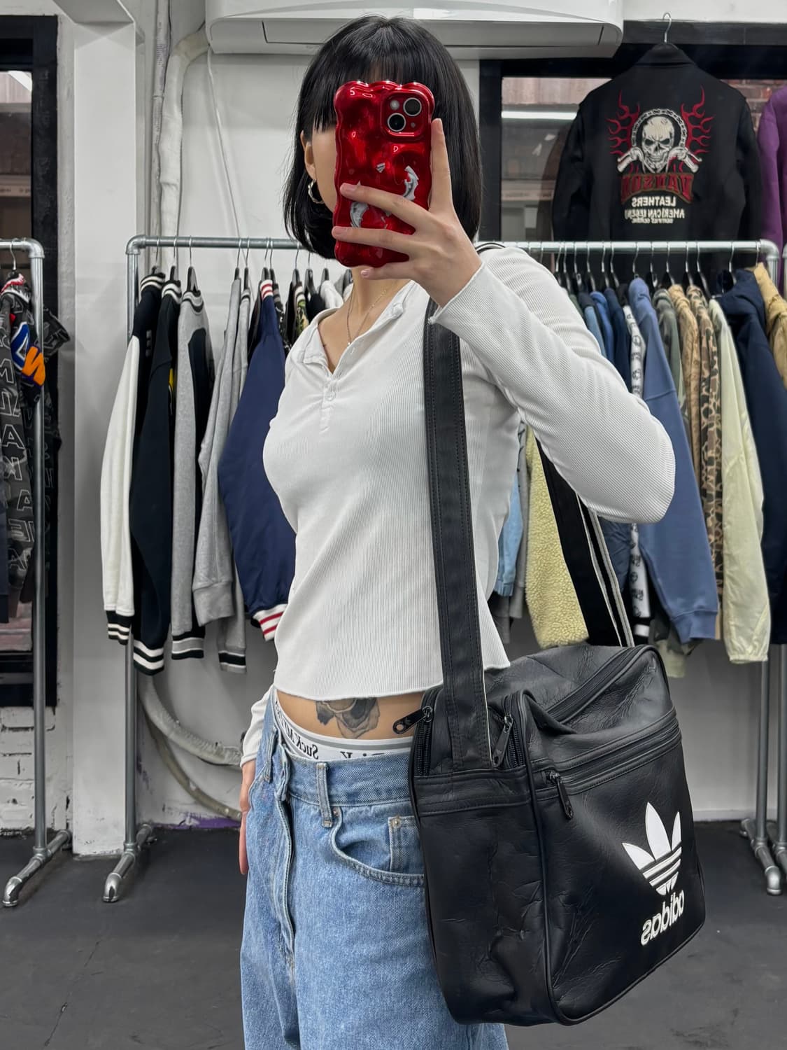 아디다스 파이어버드 레더 크로스백 상품이미지3