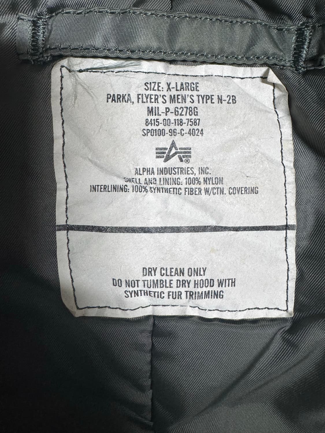 90s 알파인더스트리 n2b 상품이미지7