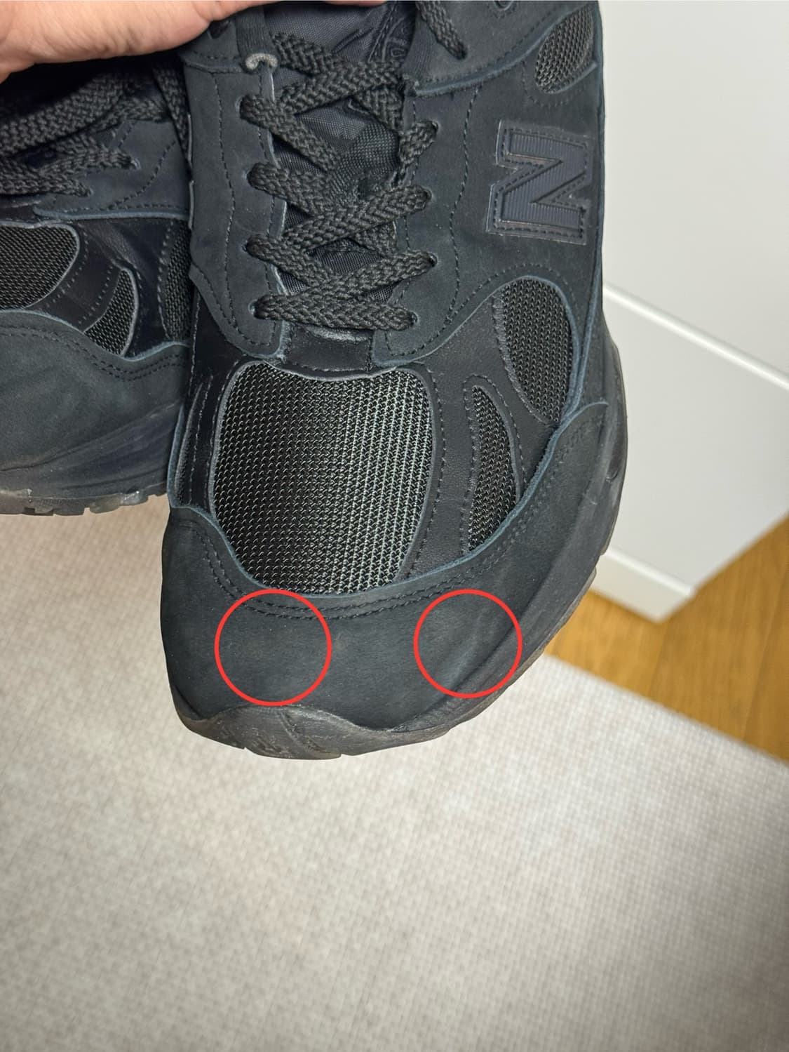 [300]뉴발란스X스톤아일랜드 991v2 메이드 인 UK 블랙 상품이미지3