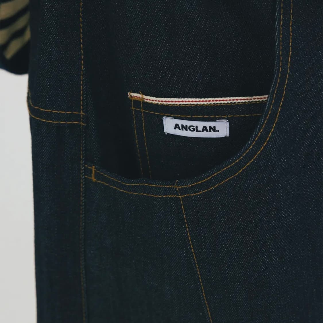 앵글런 turn up selvedge denim half pants  상품이미지6