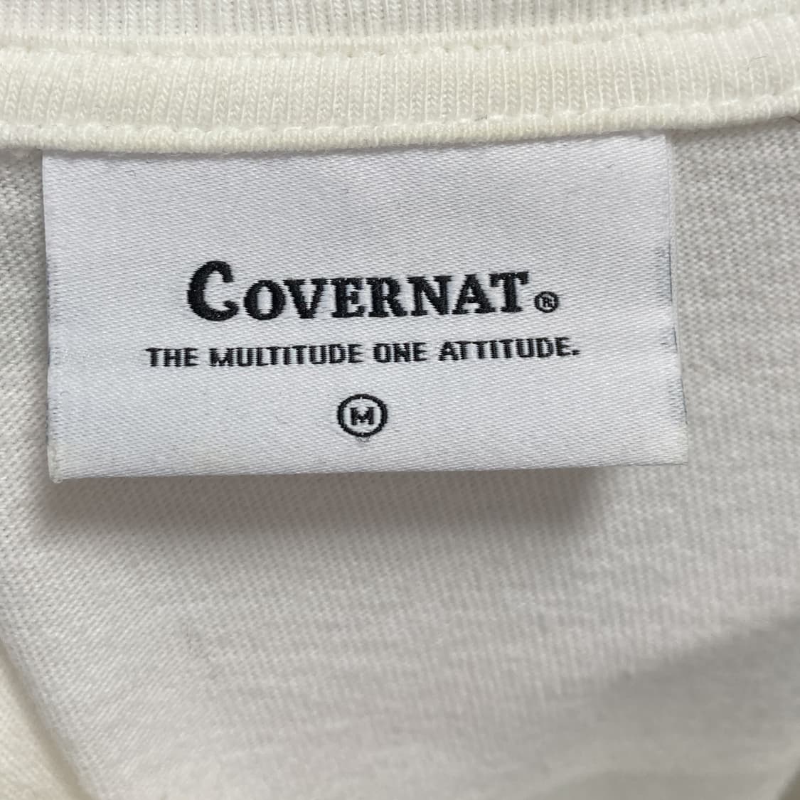 커버낫 남성 라운드넥긴팔티셔츠 100  상품이미지4