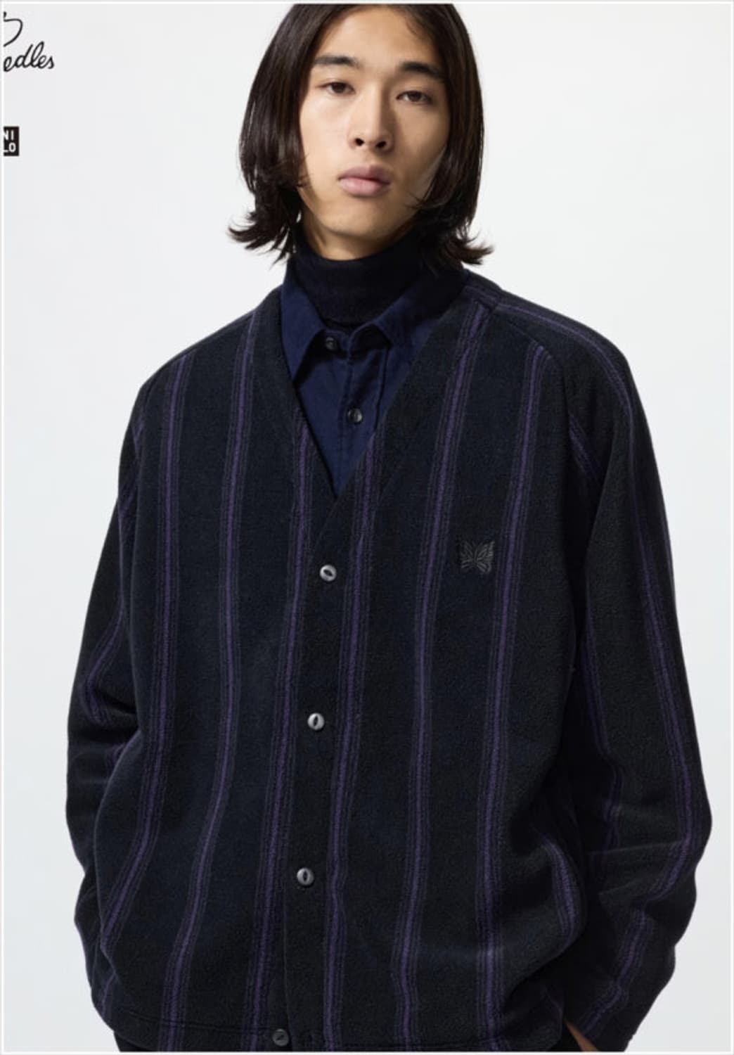 [L] 유니클로 니들스 협업 가디건 미개봉 새상품 상품이미지1