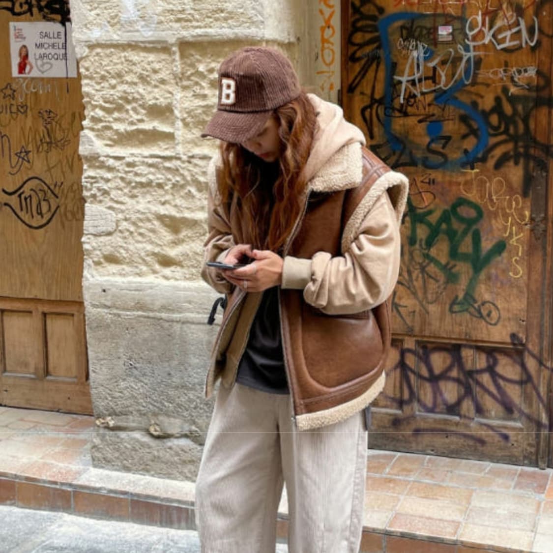 매크리(MACHREE) 리버시블 베스트무스탕 프리사이즈 새상품 상품이미지3