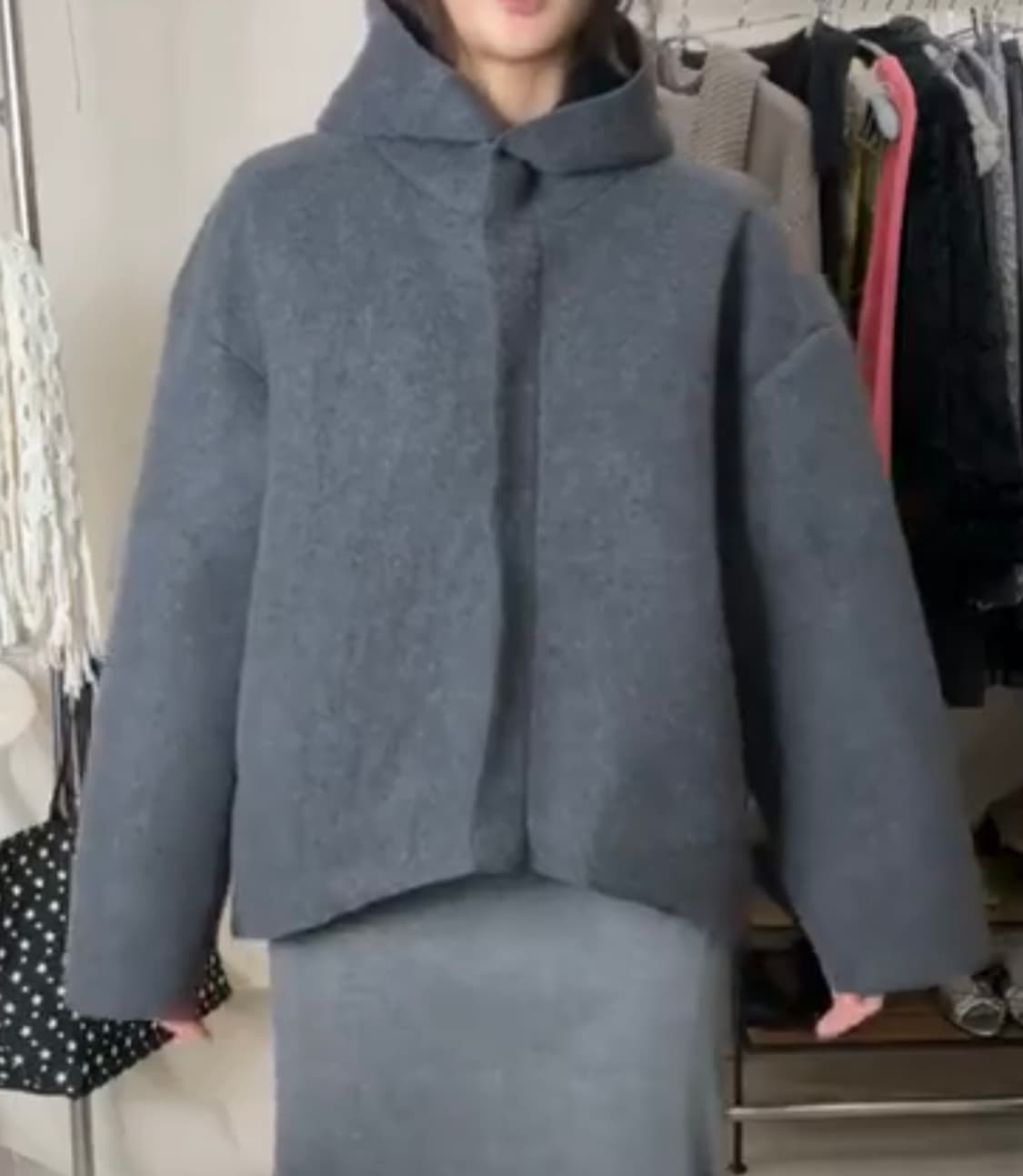 차콜그레이 코트 상품이미지3