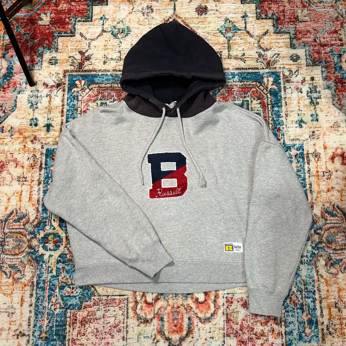 [M] 러셀X블루블루 재팬 크롭 후드티 상품이미지1