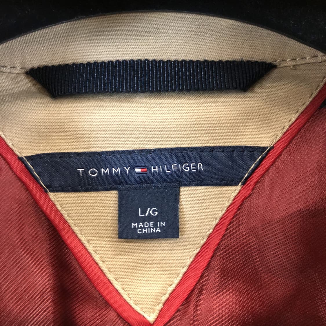 타미힐피거 완장 트렌치코트 L 싱글 상품이미지5