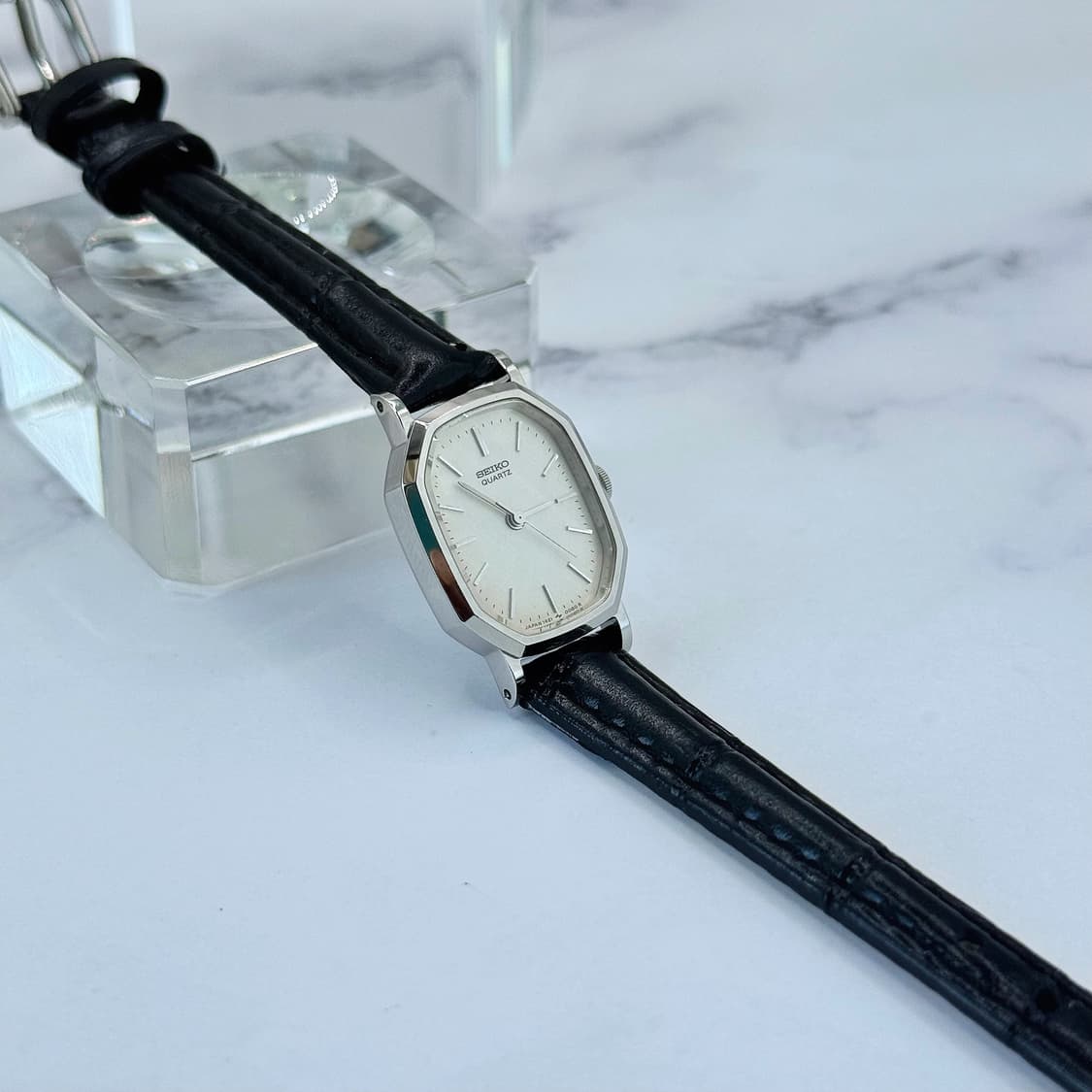 80s90s 빈티지 세이코 옥타곤 실버 워치 상품이미지3
