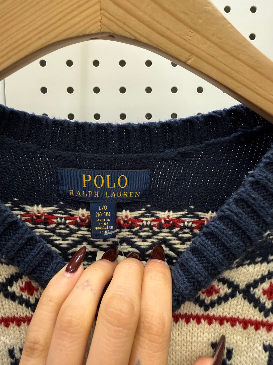 폴로 랄프로렌 원터 패턴 니트 U1414 상품이미지5
