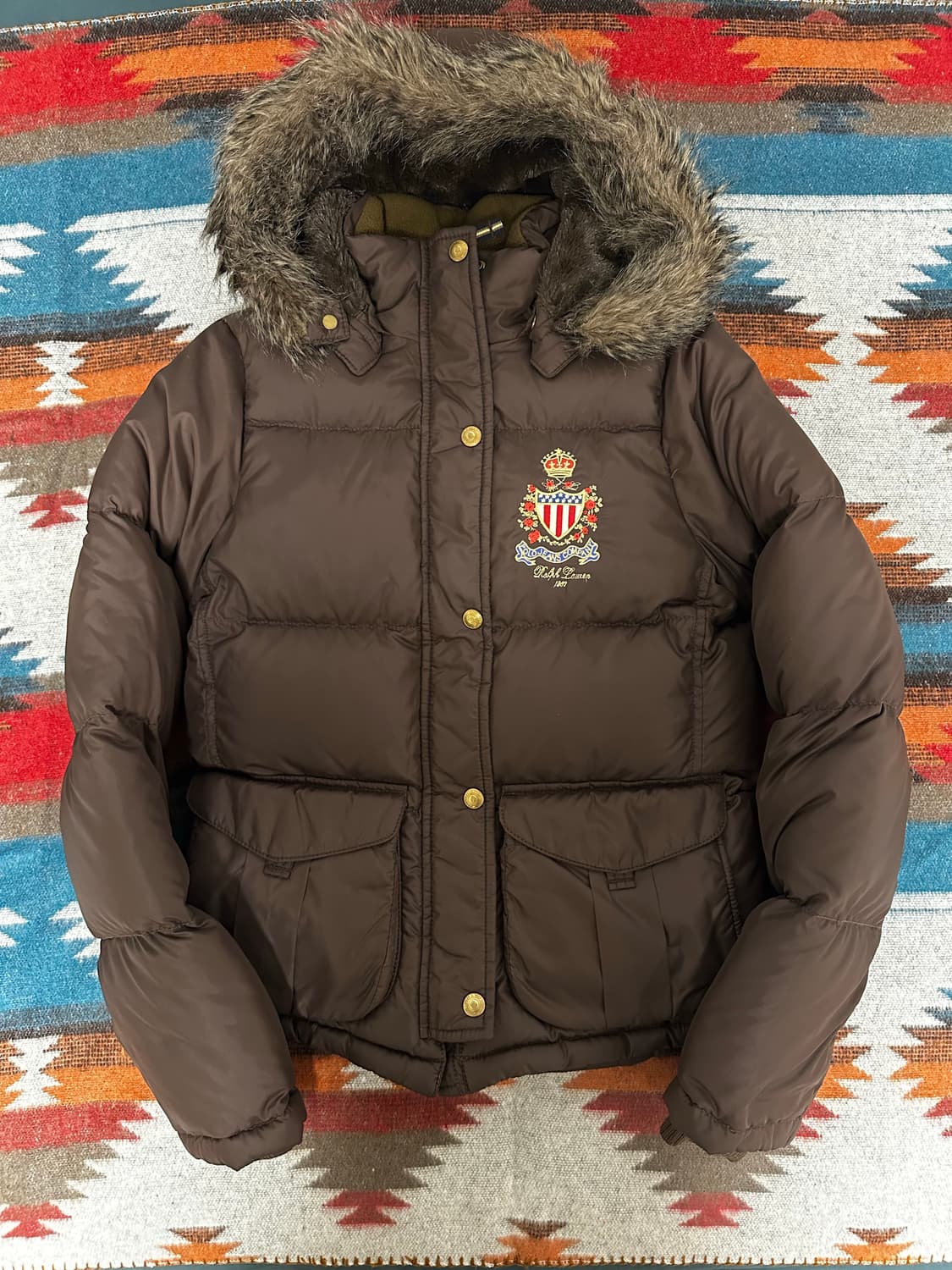 폴로 랄프로렌 브라운 패딩 상품이미지1