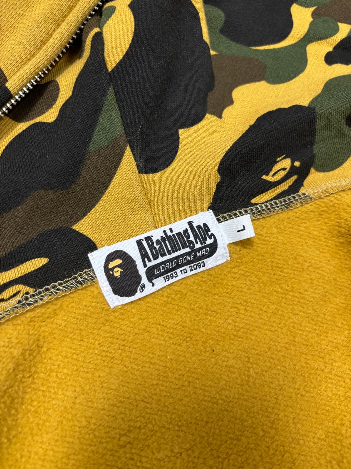 베이프 Bape 1st camo 황계 풀 집업 후드 상품이미지3