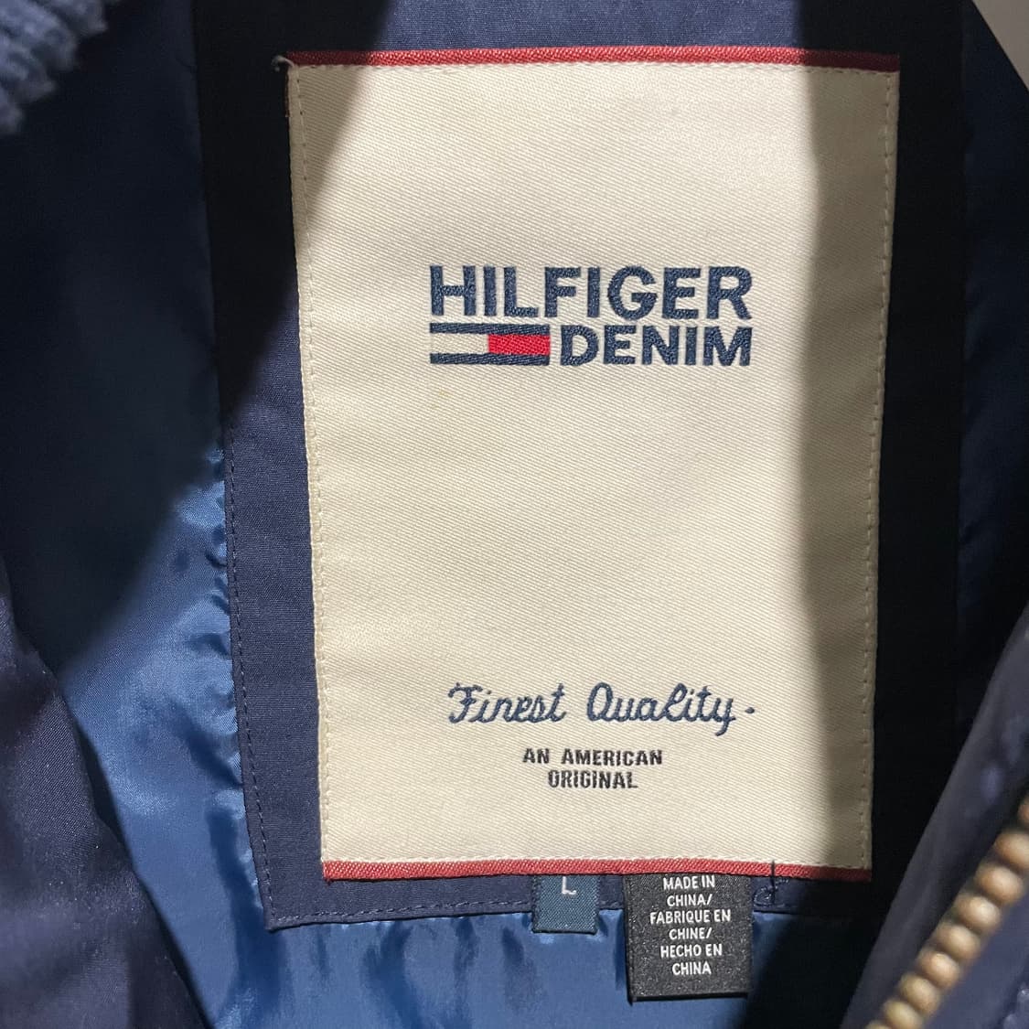 타미힐피거 퀼팅 블루종 자켓 네이비 상품이미지3