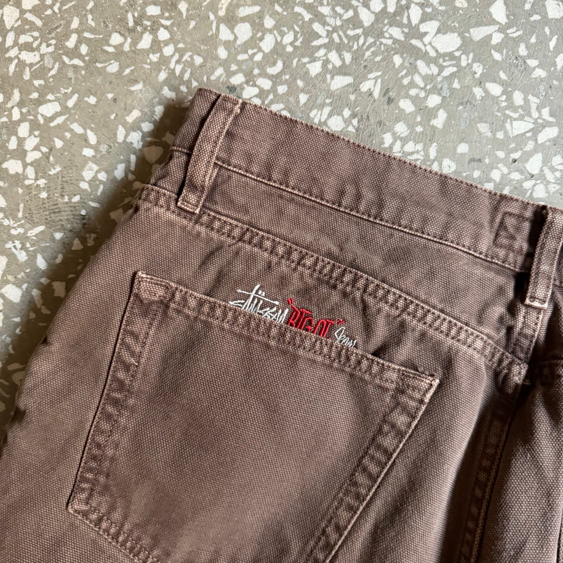 스투시 big ol jean 브라운 상품이미지1