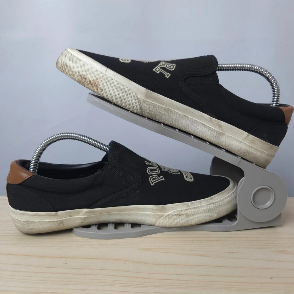 (9D)270 폴로 랄프로렌 빈티지 타이거 패치워크 슬립온 스니커즈 상품이미지5