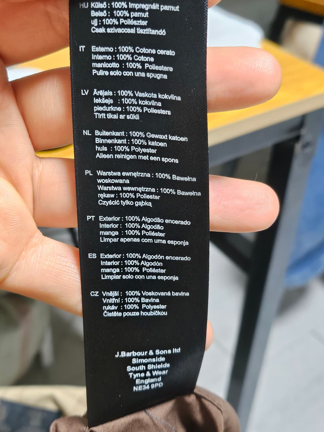 바버 인터네셔널 레벨 왁스 자켓 S 상품이미지8