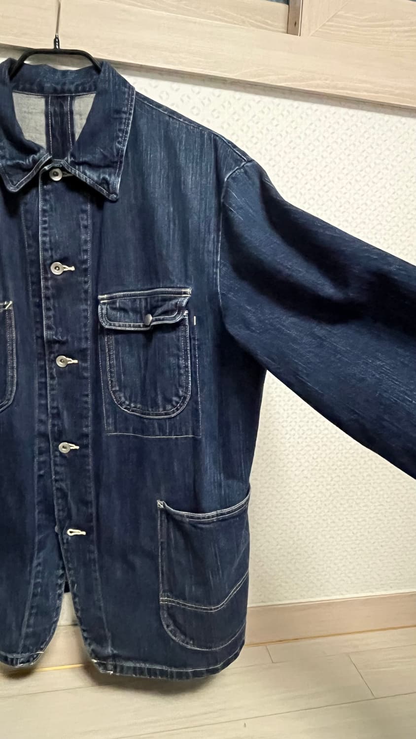 포터클래식 스테인백 데님 커버올 자켓 M 상품이미지6