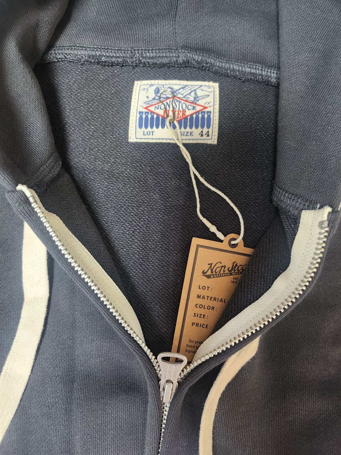 브론슨 (논스탁) 후드집업 새상품 블랙 상품이미지2