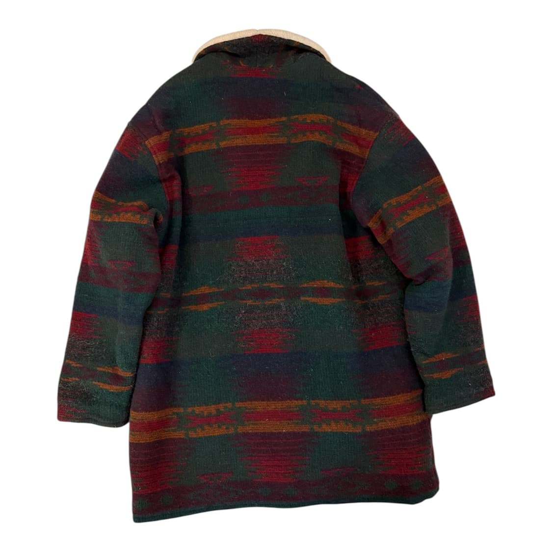 80s 울리치 아즈텍 나바호 양털카라 헤비울 랜치코트 상품이미지2