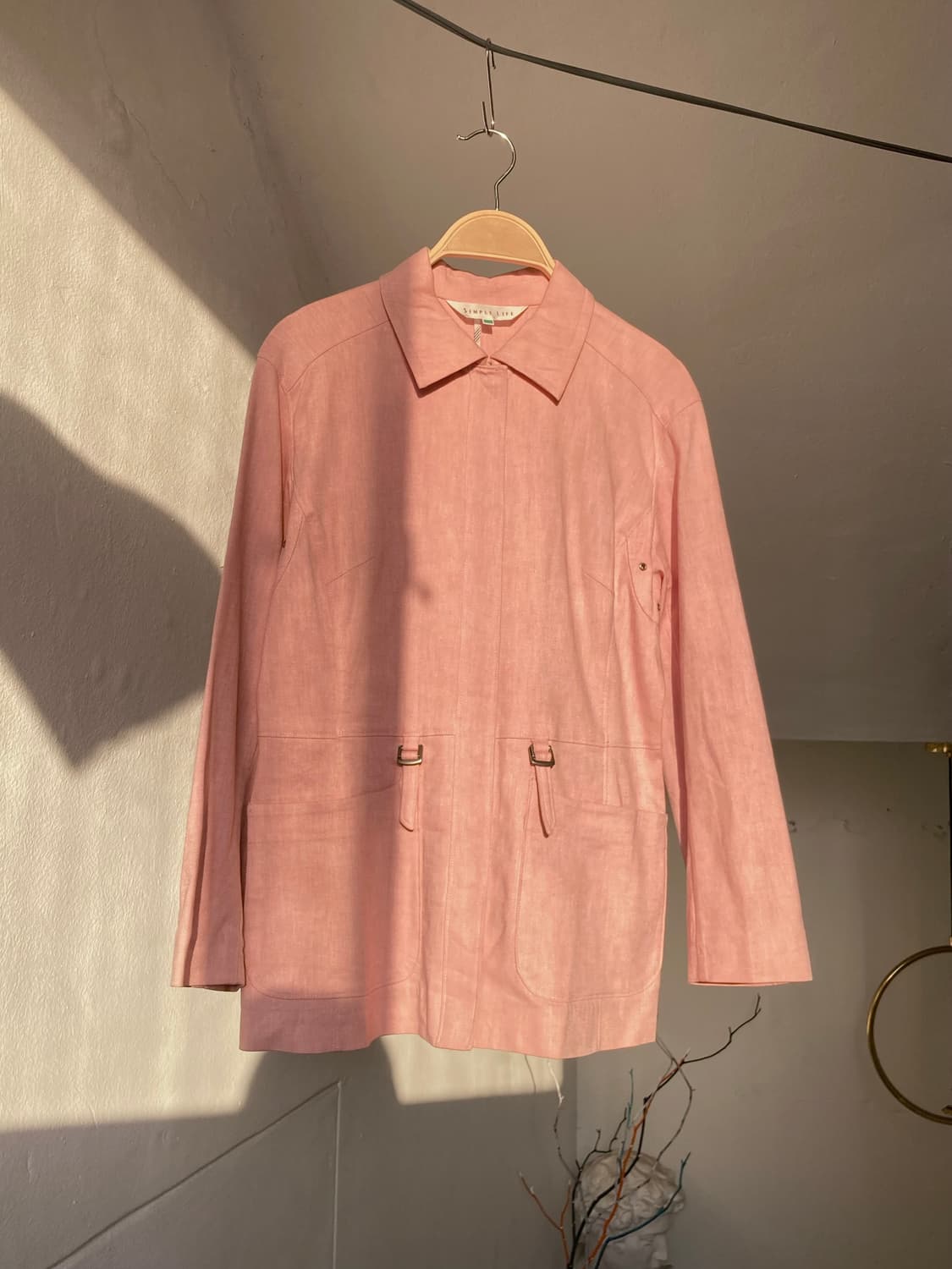 y2k 핑크우유 똑딱이 자켓 상품이미지1