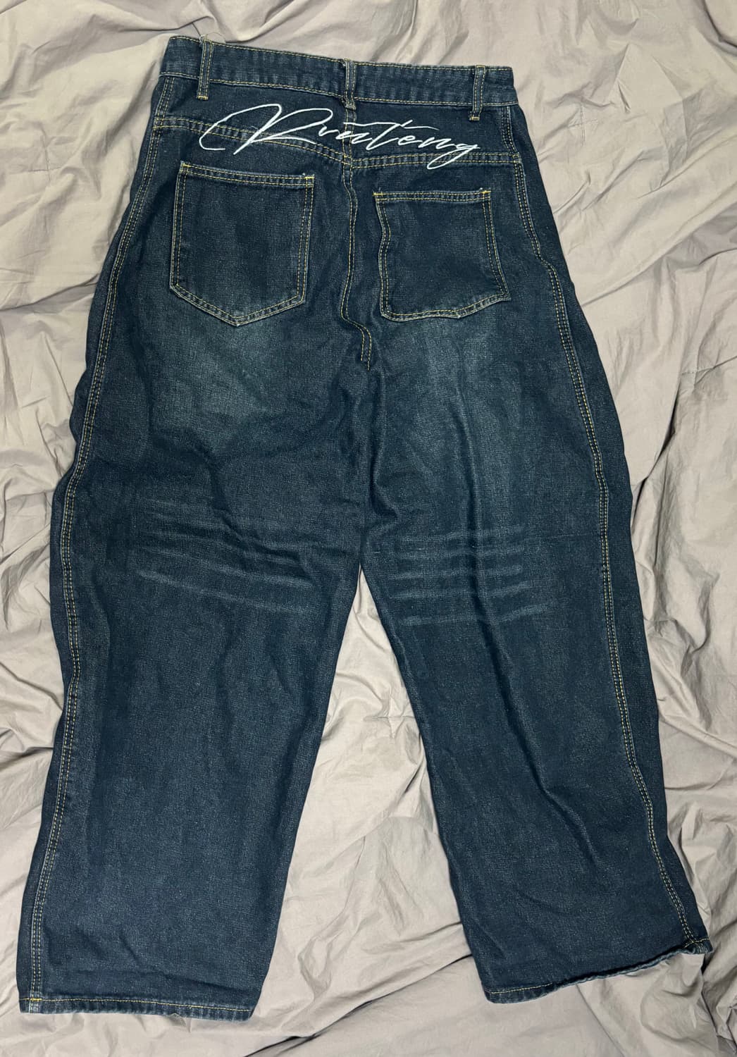 빈티지 벌룬핏 자수포인트 청바지 상품이미지2