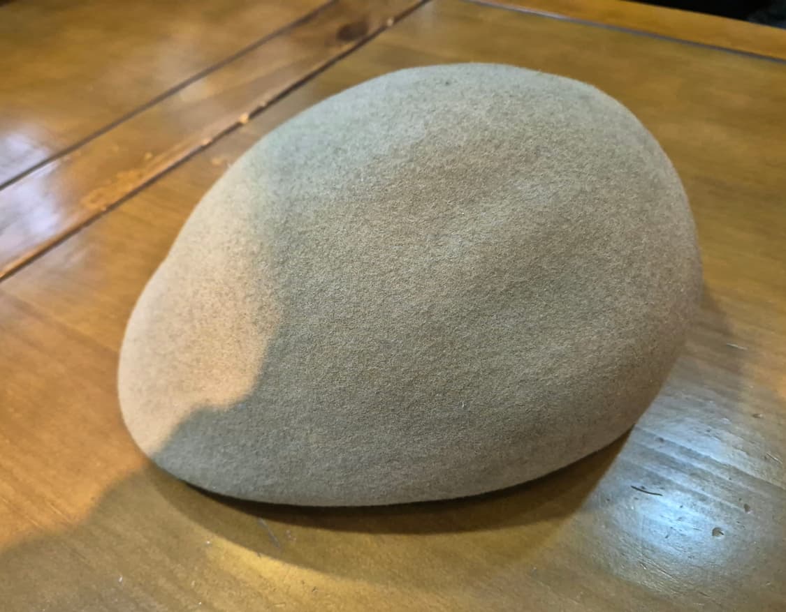 베이지 울 헌팅캡 상품이미지3