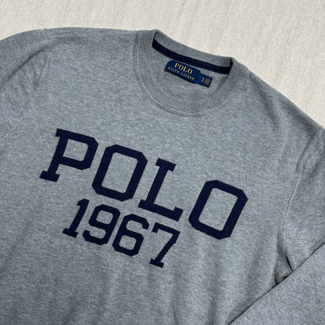 폴로랄프로렌 빅로고 그레이 이너 니트 S 상품이미지2