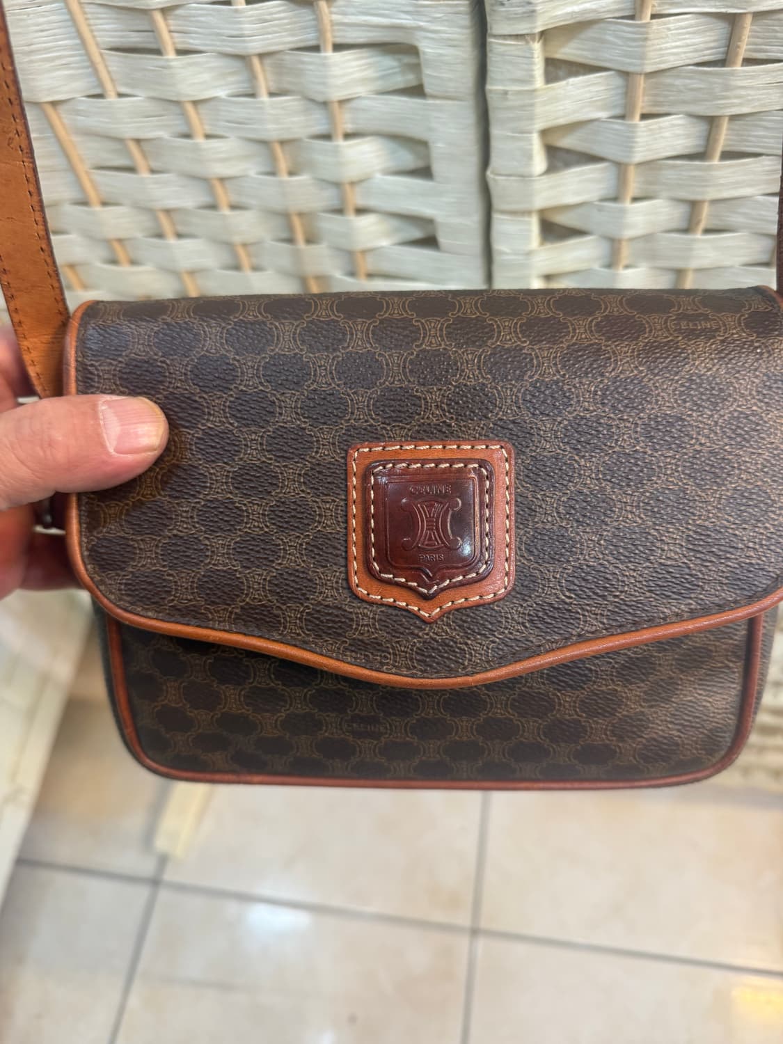 정품 셀린느 빈티지 마카담 미니 크로스백 팝니다 상품이미지2